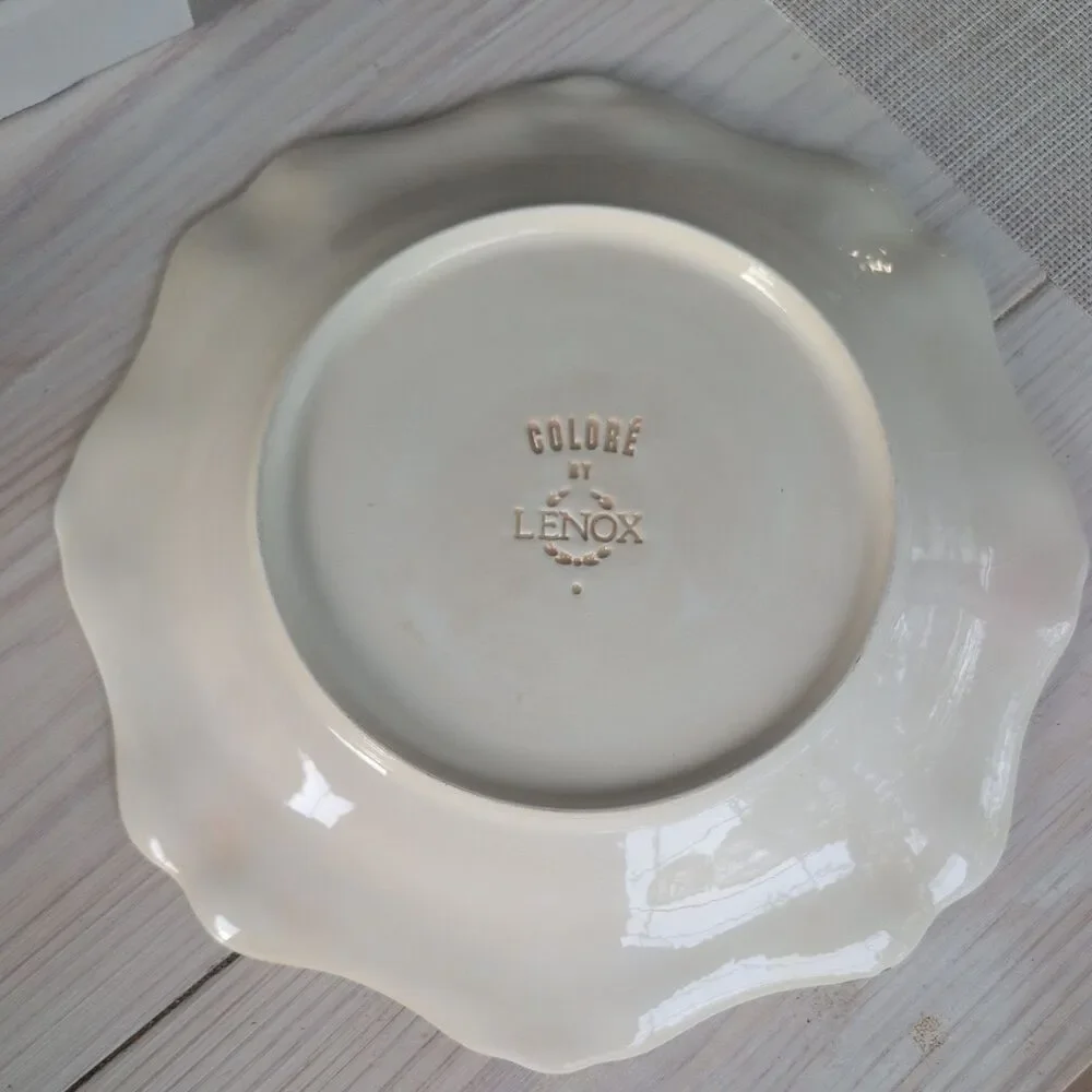 Lenox Dinner Plate Green Colore Verde VERDE 9” Italy